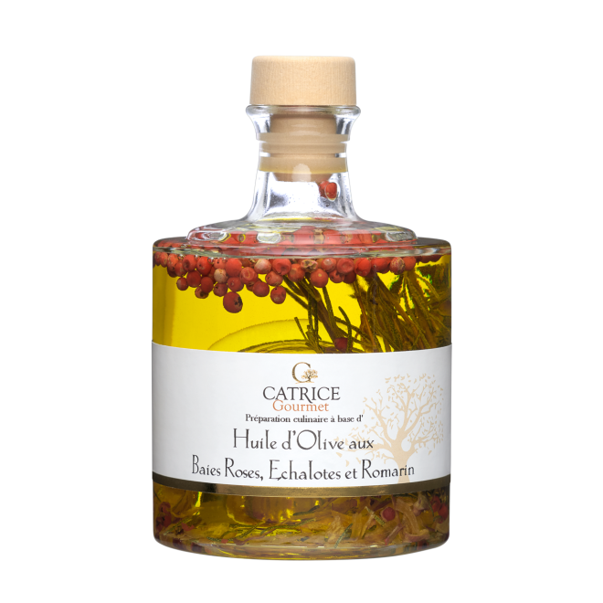 Huile d'olive baies roses, échalotes, romarin empilable CATRICE GOURMET
