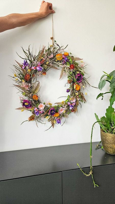 Krans Wild Blossom Doorsnee 50cm