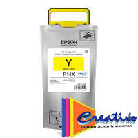 Cartucho de tinta Epson® color amarillo de extra alto rendimiento para impresora WF-R5690