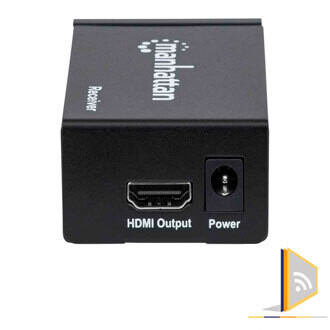 Receptor para transmisor divisor extensible HDMI de 4 puertos 1080p
