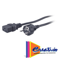Cable de alimentación, C19 a CEE/7 Schuko, 2,5m