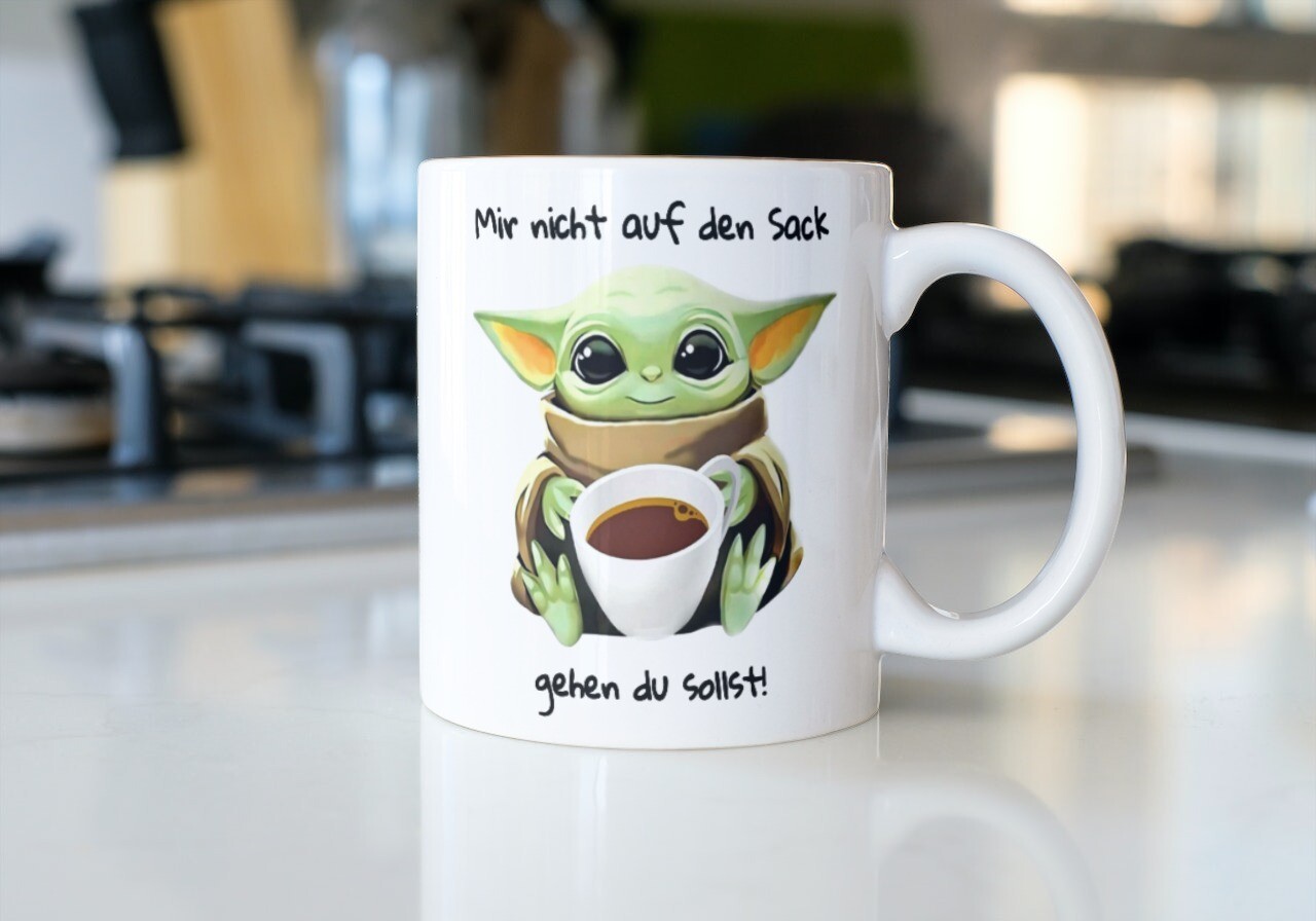 Grogu sagt : Mir nicht auf den Sack gehen du sollst Tasse