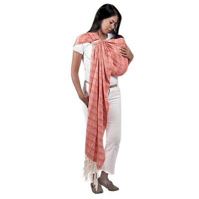 Mexican Birth Rebozo, Birth Cocoon, Nurturing Shawl (Orange)