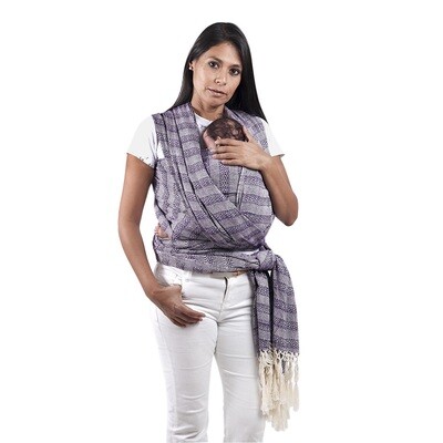 Mexican Rebozo Scarf, Labor Wrap, Birth Wrap (Purple)