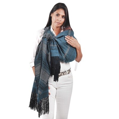 Mexican Rebozo Scarf, Labor Shawl, Birth Wrap (Jade)