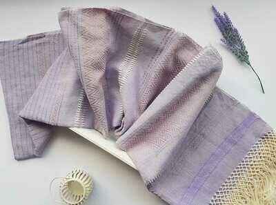 Mexican Rebozo Scarf, Labor Shawl Birth Wrap (Lavender)
