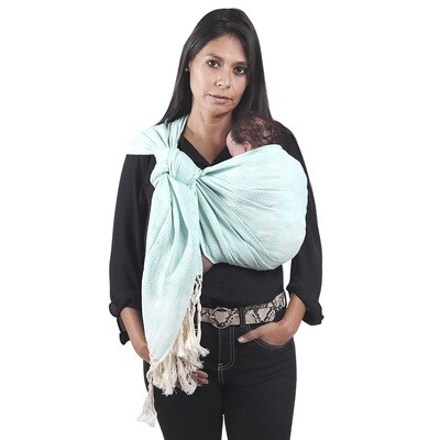 Mexican Ancestral Rebozo, Conection Wrap (Mint)