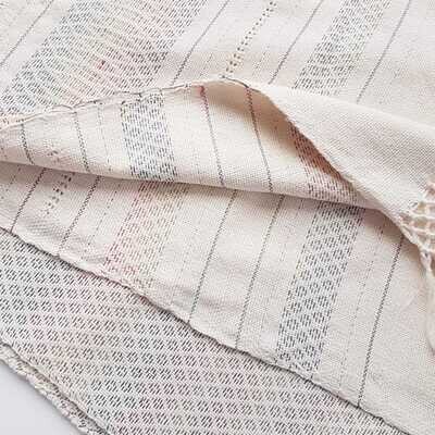 Mexican Rebozo Scarf, Labor Shawl, Birth Wrap (White Rainbow)