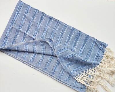 Mexican Rebozo Scarf, Labor Shawl Birth Wrap (Royal Blue)