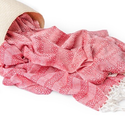 Mexican Birth Rebozo, Nurturing Shawl, (Red)