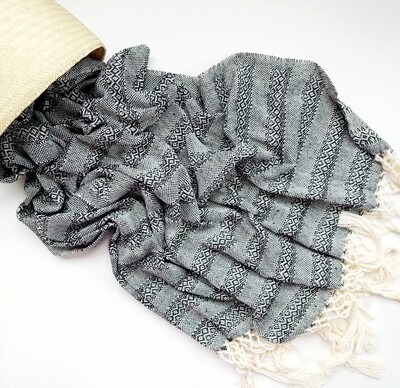 Traditional Rebozo, Natural Birth Wrap,  (Black)