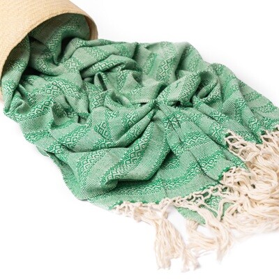 Mexican Birth Rebozo, Birth Cocoon, Ancestral Wrap (Green)