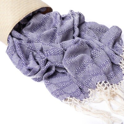 Mexican Birth Rebozo, Mexican Scarf (Purple)