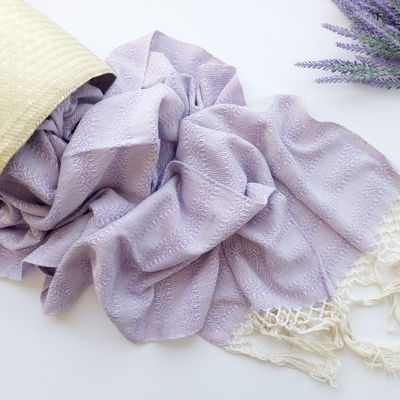 Mexican Rebozo, Scarf, Shawl, Pashmina (Lavender)