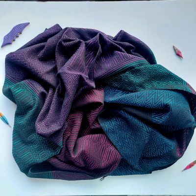 Mexican Rebozo Scarf, Labor Shawl, Birth Wrap (Multicolor)