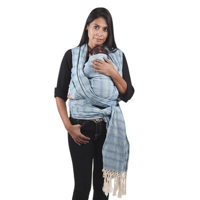 5 m Mexican Rebozo – 100% Cotton, Turquoise