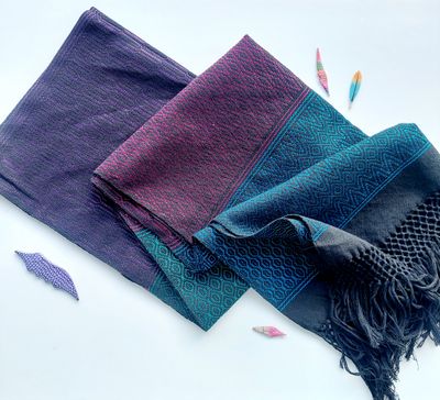 2.5 m Mexican Rebozo – Cotton + Artisela, Multicolor