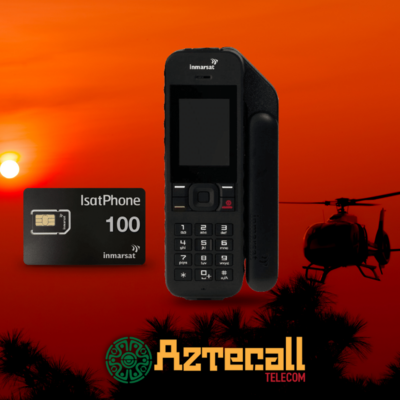 Teléfono Satelital Portátil - Inmarsat IsatPhone 2 - Activo con SIM de 100 unidades Pre-Pago