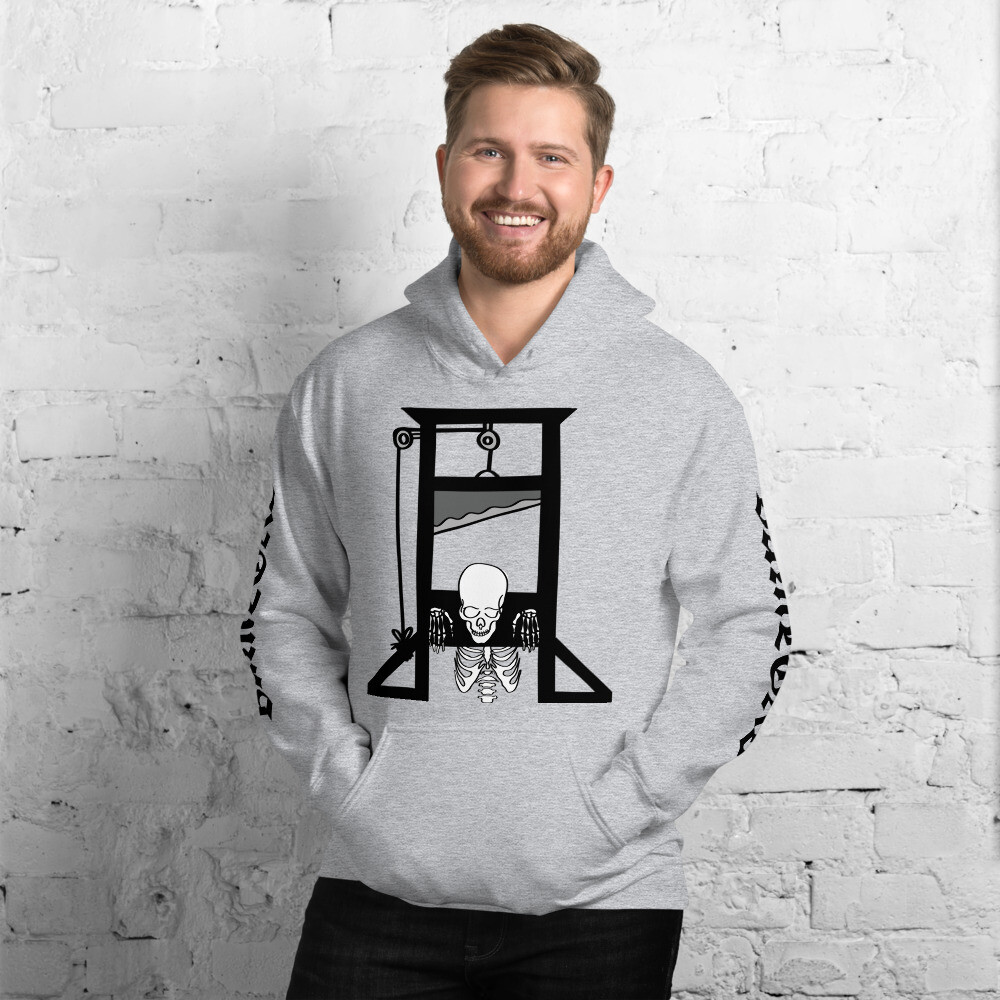 Skeleton in a Guillotine Hoodie