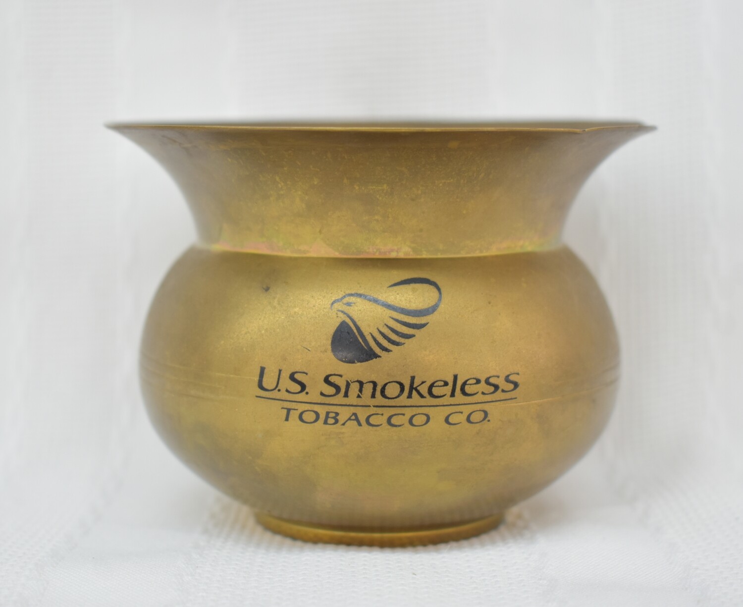 American Smokeless Tobacco Brass Mini Spittoon