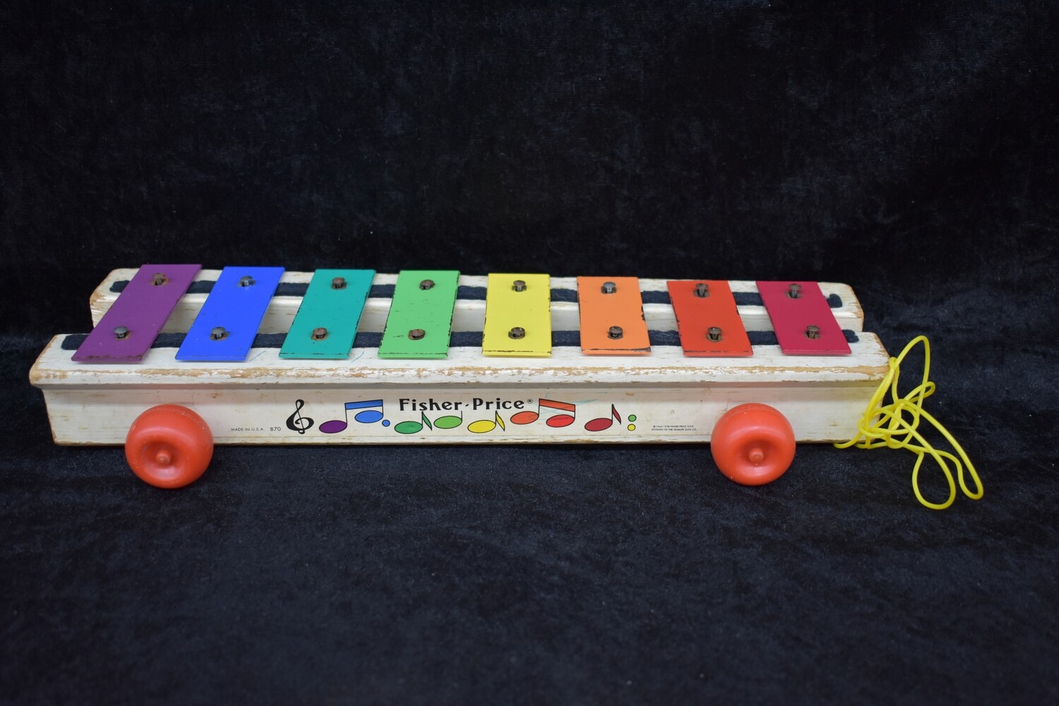 1978 Fisher Price Pull-Along Xylophone Toy 870