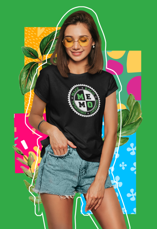 MEMO Green White | Tshirt