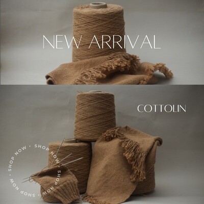 Cottolin 25% Chico Flax, 75% Natural Brown Cotton