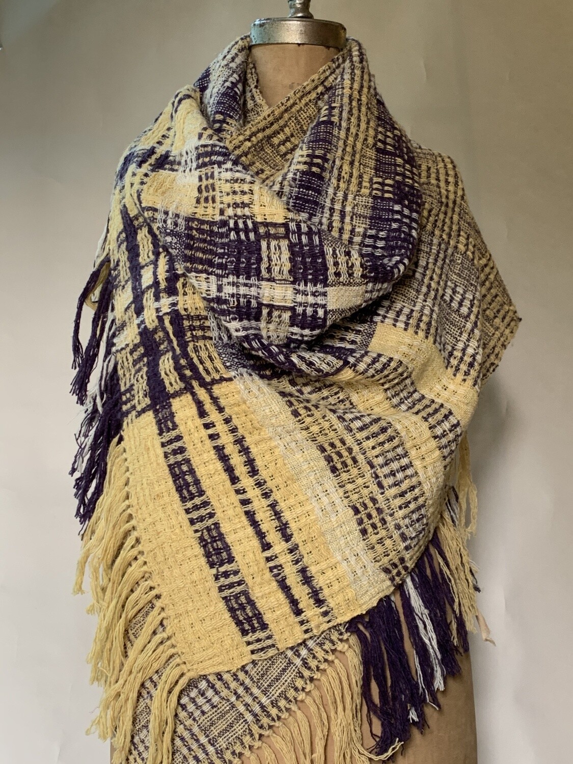 Clothing - Lindsey Woolsey Natural Dyed Shawl