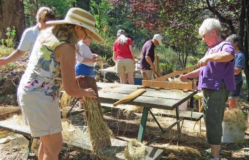 Flax Processing Workshop at The Pie Ranch
