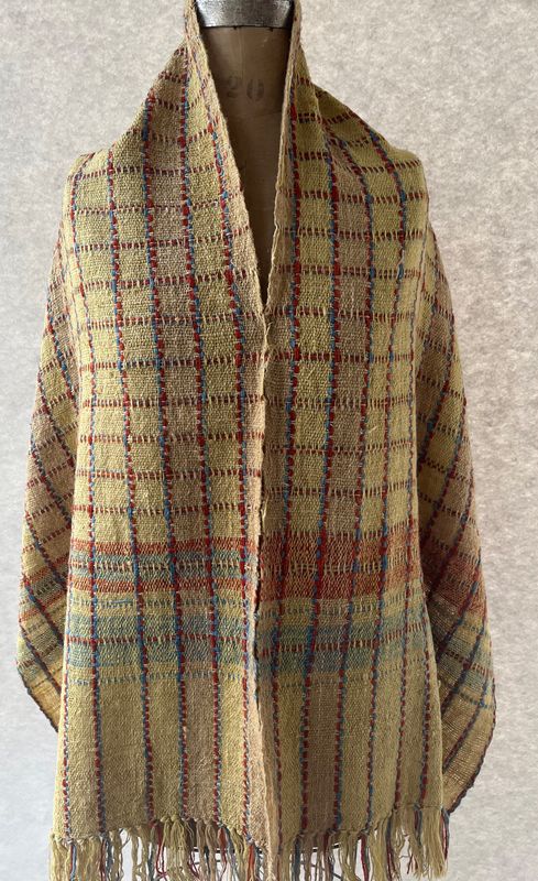 Hit in Baltimore Yellow Checkered Shawl