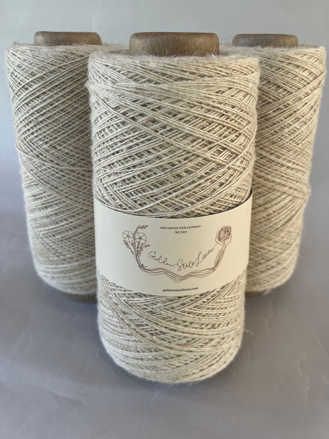 2025 Limited Edition Fingering Linen Merino Yarn - 50% GSL Linen, 50% Merino Wool (12 oz. Cone)