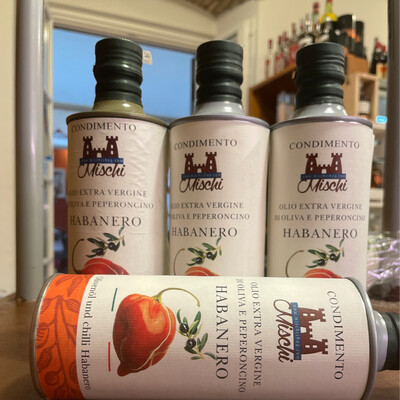 4 cans of habanero dressing based on extra virgin olive oil 500 ml  shipment included