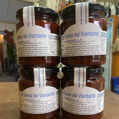 4 jars Salse del Viandante "limonella" 300 g   shipping included   (with lemons from Lake Garda)