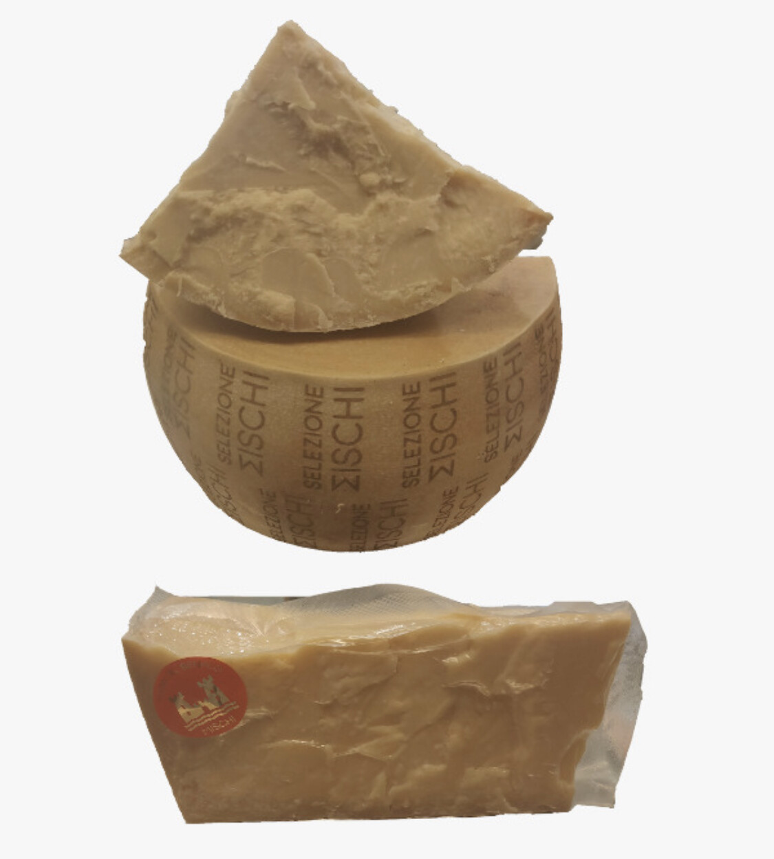 Seasoned cheese "Mischi family selection" suitable to eat but also to grate 23 months seasoning, 1.1 kilo