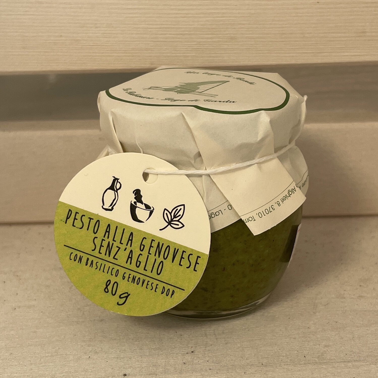 Pesto alla genovese senz aglio con basilico dop 80 g