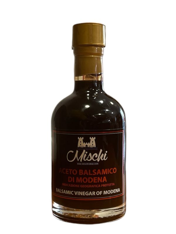 Balsamic Vinegar of Modena Red Cup 250 ml. Dense and balanced sweet and sour taste.