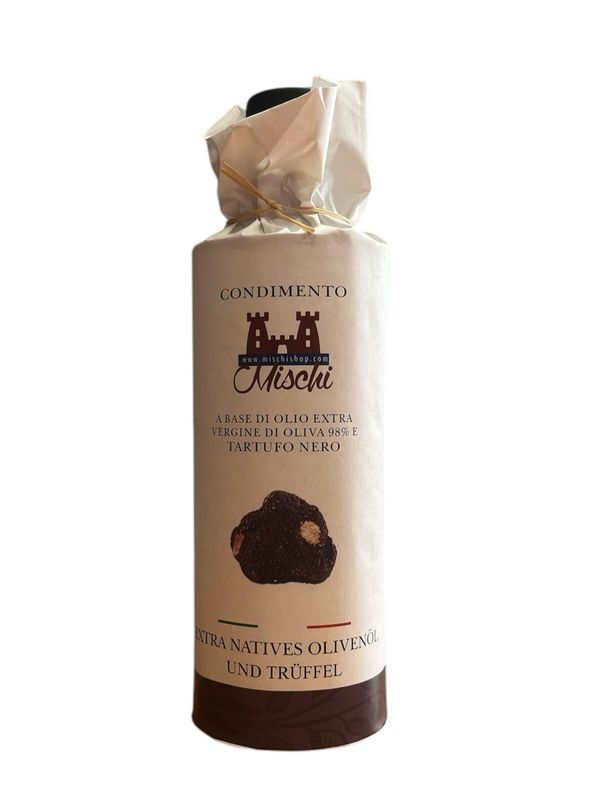 Dressing auf Basis von nativem Olivenöl extra und schwarzem Trüffel 250 ml