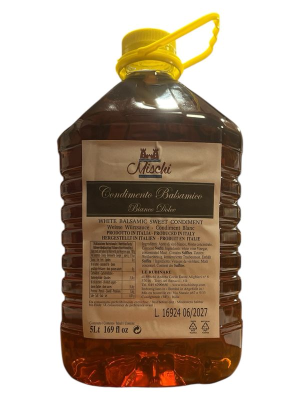 Fluid and sweet balsamic white condiment 5 liters