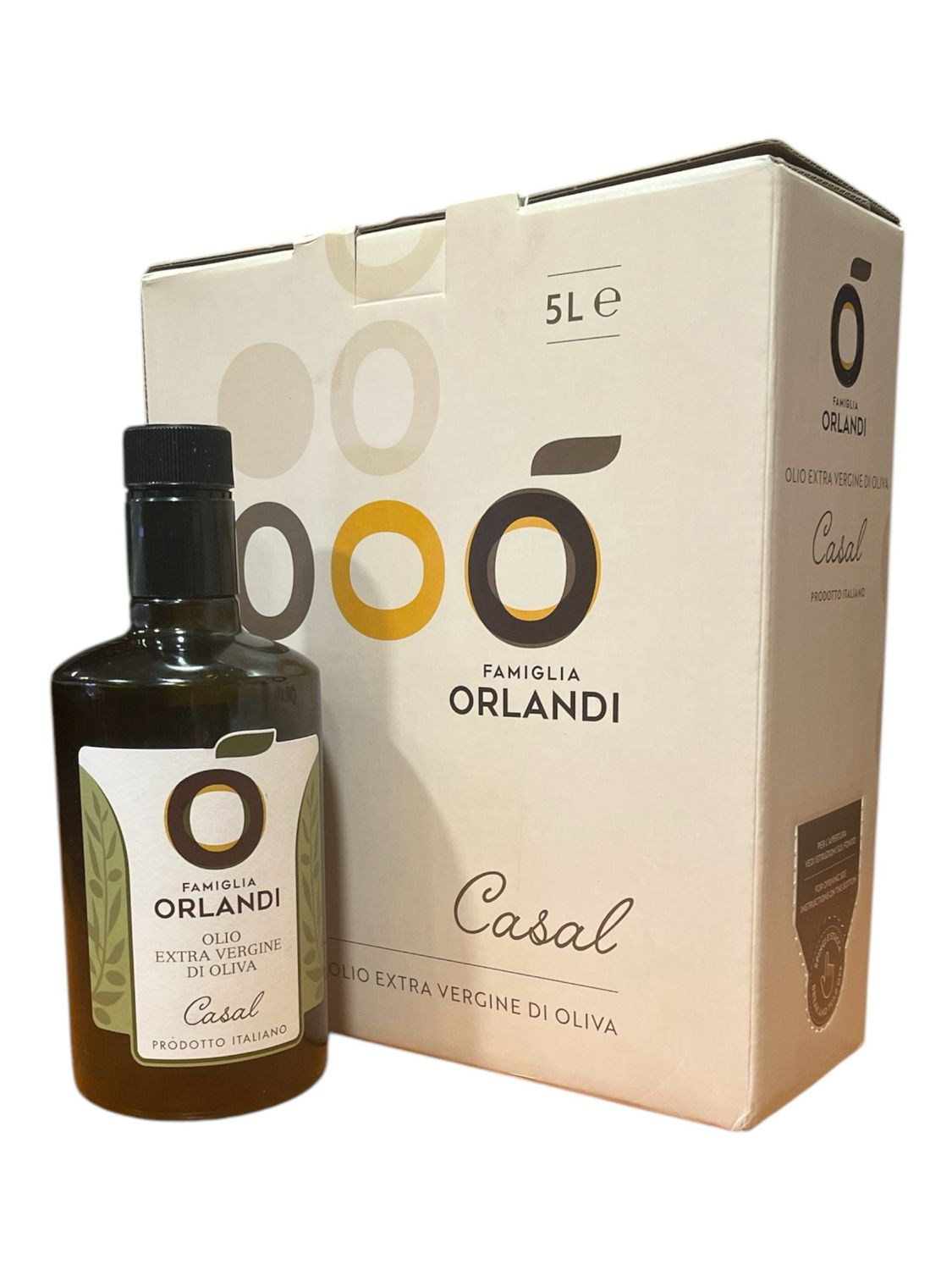 Extra virgin olive oil farm Orlandi bag in box 5 litres