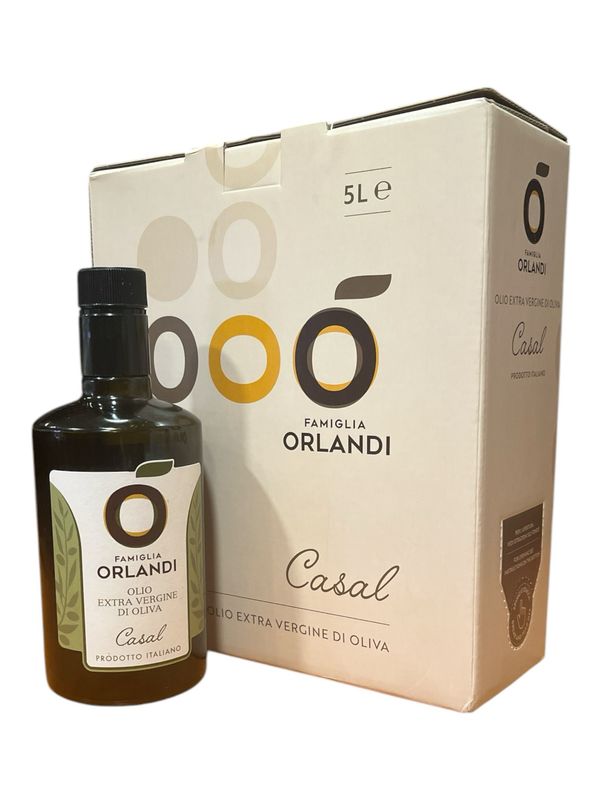 Extra virgin olive oil farm Orlandi bag in box 5 litres
