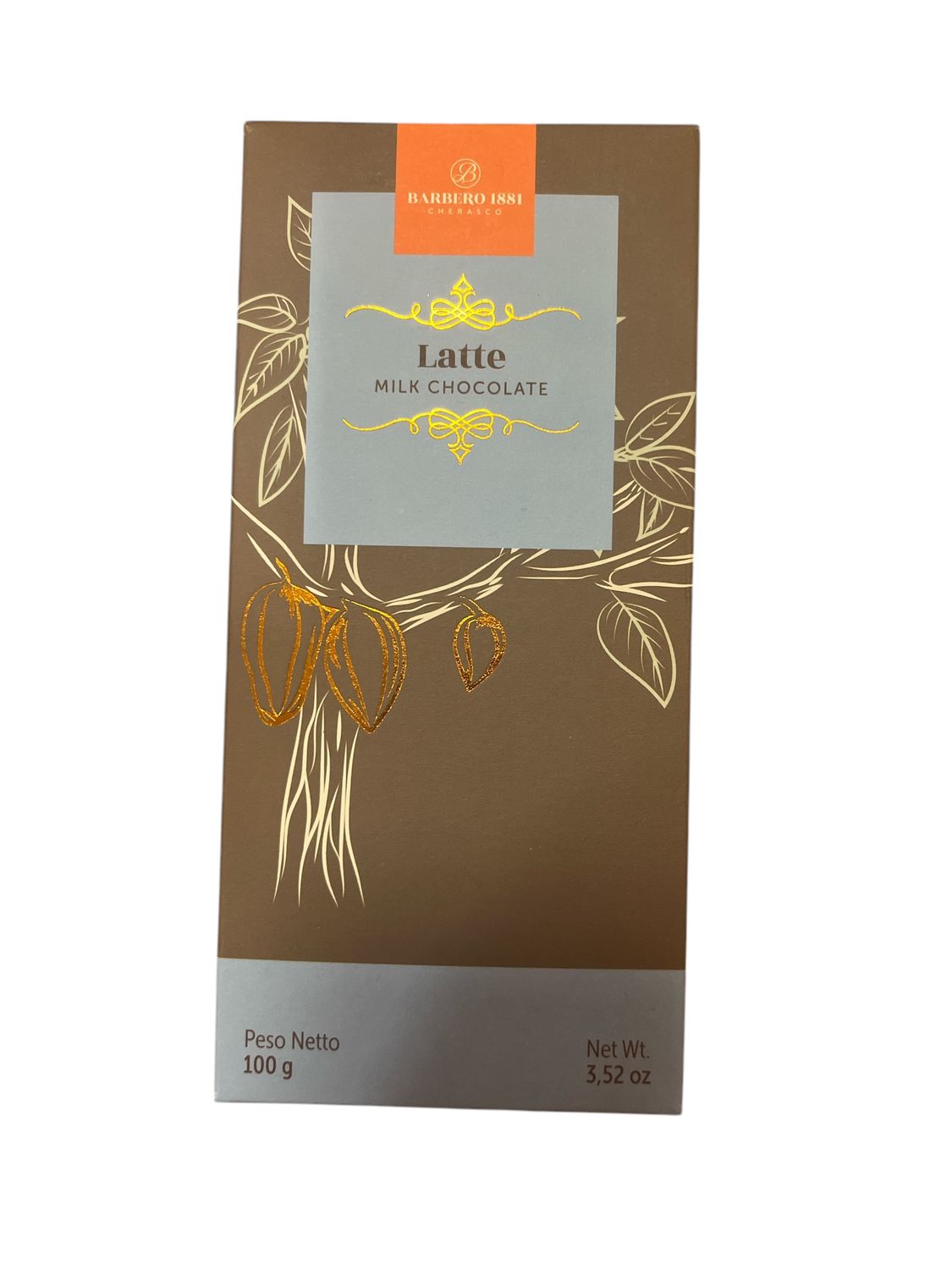 Artisanal milk chocolate bar 100 g