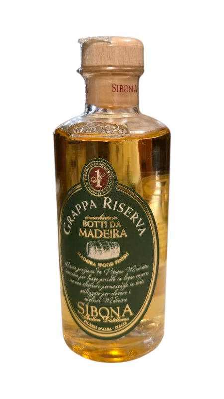 Grappa Riserva in botti da madeira, 200ml