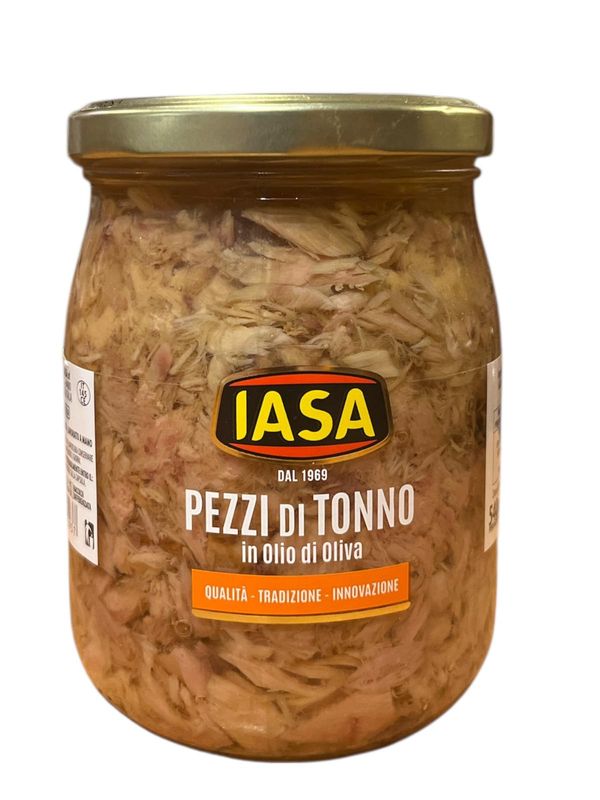 Tuna pieces in Olive Oil. 540g Net weight (IASA) Tuna pieces in Olive Oil. 540g Net weight (IASA)