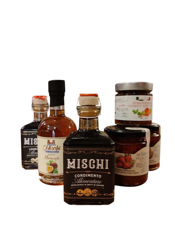 OFFER -10%!!! 6 MIXED UNITS, SEASONING, SAUCES AND CHERRY TOMATOES.