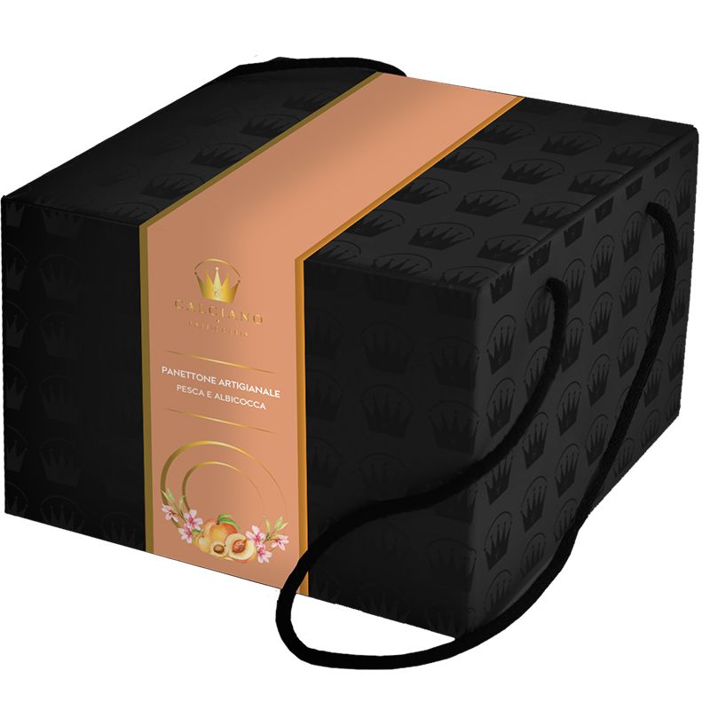 Il Panettone Artigianale – Pesca e Albicocca – Senza Glassa 1 kg DISPONIBILE