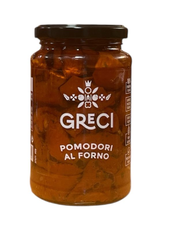 Baked tomato in oil, 340 g, net weight Baked tomato in oil, 340 g, net weight