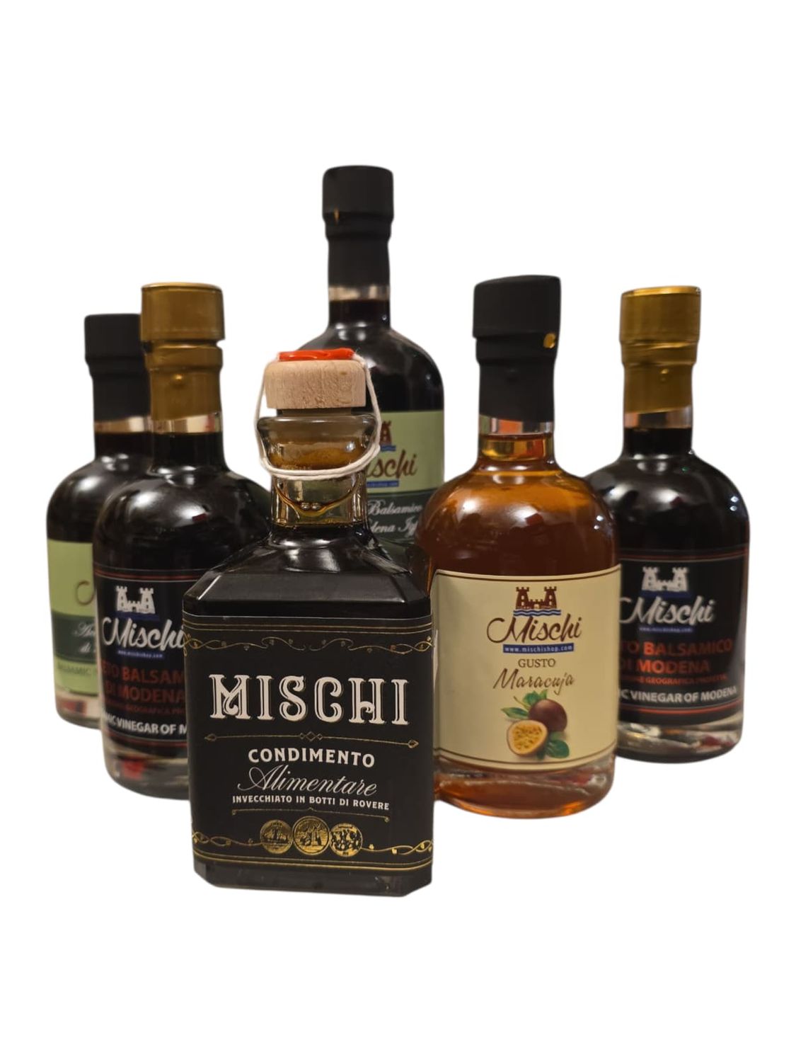 6 bottles of selected quality balsamic condiments 250 ml