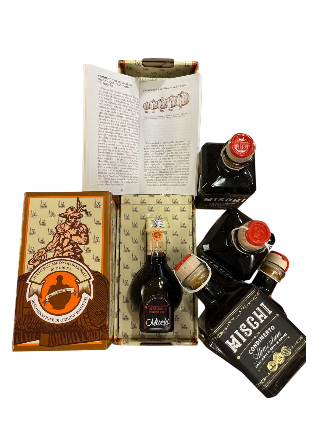 Only Grape Must - 6 Bottles with Traditional Modena Vinegar. Only Grape Must - 6 Bottles with Traditional Modena Vinegar.