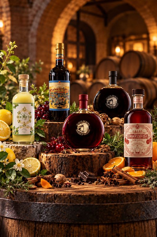 Liqueurs, vermouth, Digestifs