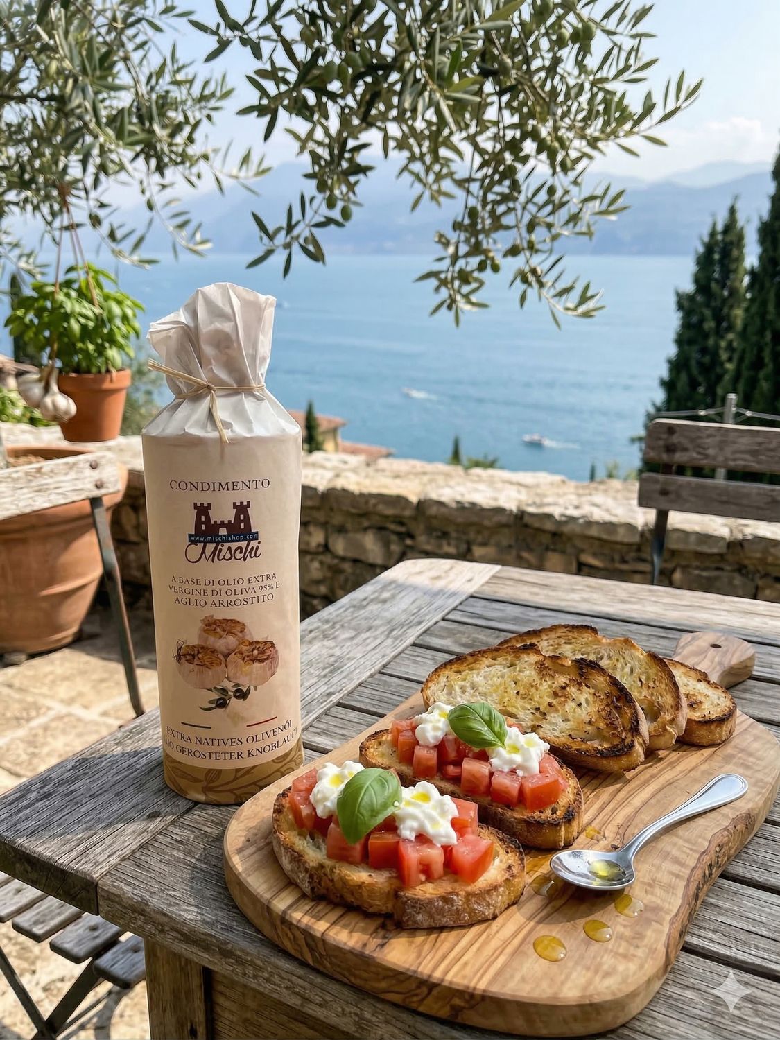 Roasted Garlic Dressing with Extra Virgin Olive Oil 500 ml